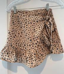 Leopard Print Skort