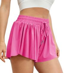 Pink Flowy Shorts