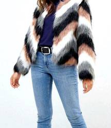 Faux fur coat