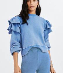 Ruffle Sweatshirt