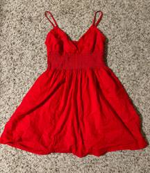 Red babydoll dress 