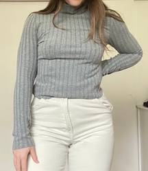 Gray Turtleneck