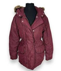 Abercrombie & Fitch  Winter Anorak Puffer Jacket Womens XS Red