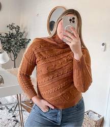 Venus brown cable knit sweater