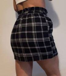 Plaid Mini Skirt 