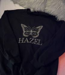 Black Butterfly Crewneck Sweatshirt