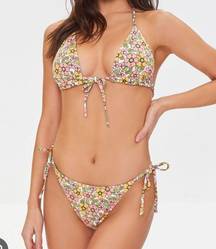 Forever 21 Floral String Bikini