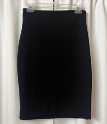 SheIn Solid Black Bodycon Tight Midi Pencil Skirt Size Medium