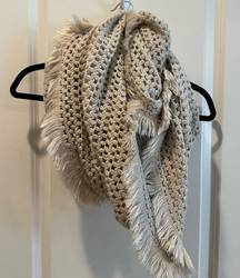 Cream Infinity Scarf