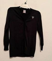 Tesla Sweater Womens xs Black Full Button Cardigan Tesla Motor Co. Ladies