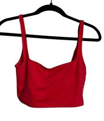 Reformation Bikini Top in Cherry Red Sz. S