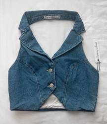 Blue jeans vest