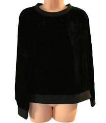 Kenneth Cole black velvet sweater size S