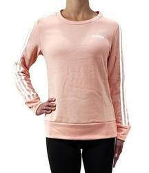 Adidas Peach Climalite 3-stripe Crewneck Sweatshirt