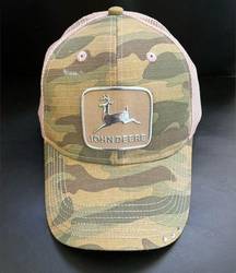 John Deere Logo Adjustable Green Camo Pink SnapBack Tractor Trucker Hat