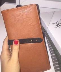 Brown leather wallet