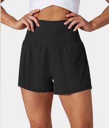 NWT  High Waisted 2-in-1 Yoga Shorts