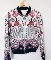 Chloe & Katie White Design Jacket - Size XS