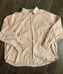 Oversized Pink Button down Shirt