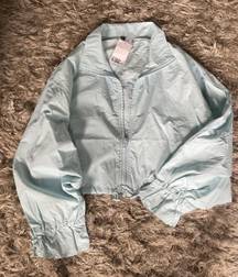 Baby Blue Full Zip Windbreaker