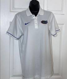 Nike University of Florida Dri-Fit White Polo