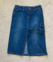 Union bay long denim skirt in size 5