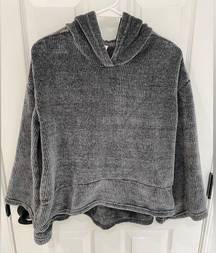 Gilligan & O’Malley Soft Gray Lounge Wear Hoodie Sweatshirt Bell Sleeve Size S