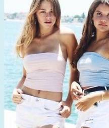 Brandy Melville  Jenny bandeau tube top light pink