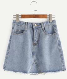 Denim Mini Skirt