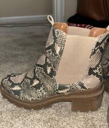 Snakeskin Bootie