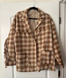 Flannel Fringe Shacket