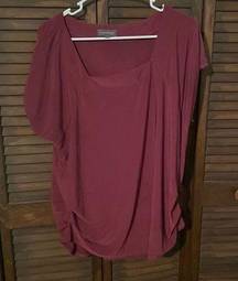 Very pretty wine colored shirt by luxology