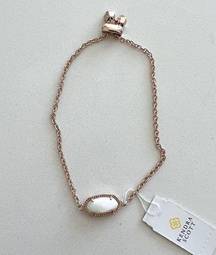 Kendra Scott  Elaina Rose Gold Adjustable Chain Bracelet