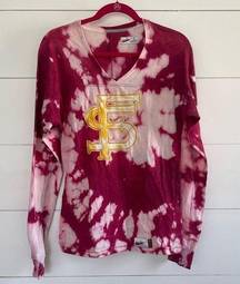 Nike Vintage Y2K 90s  Florida State Tie Dye Pink Longsleeve