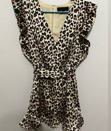 Cheetah Print Romper