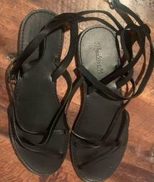 Madewell strappy sandals size 10