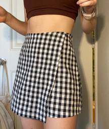 Black gingham skirt