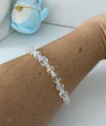 Boutique Shimmery glass bead bracelet anklet