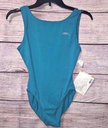 Vintage NWT Liz Claiborne Turquoise bodysuit Size M