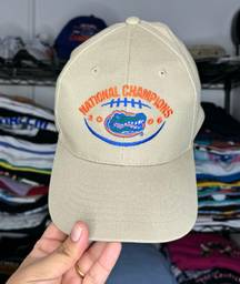 Vintage Y2K ‘06 Florida Gators  Football National Champions Baseball Golf Adjustable Cap Hat sz O/S