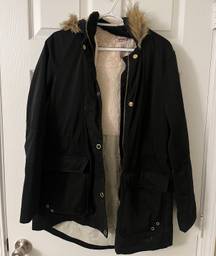 Arizona Jeans Winter Jacket With Faux Fur Hood