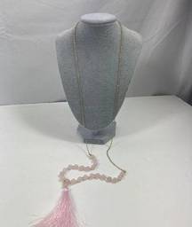 4/$25 NWT Melrose and Market Long Chain Necklace with Tassel Pink