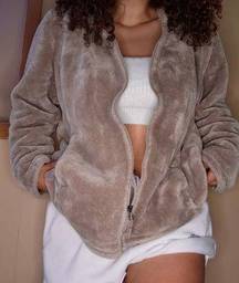 Heat Plush Faux Fur Jacket