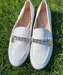 white loafers