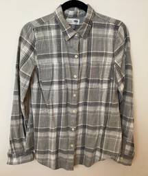 Old Navy Grey Flannel Shirt