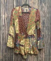 Multi Floral Pattern Romper