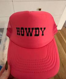 Howdy Pink Trucker Hat