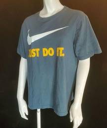 Nike  Just Do It Blue Short Sleeve Tee Shirt (M)