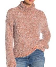 Abound Fuzzy knit turtleneck sweater Large