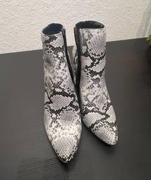 Lulus Snake Skin Booties